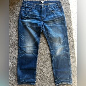 J. Crew Men's Faded Blue Slim Straight Jeans